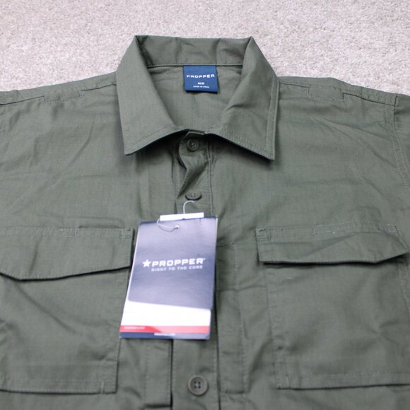 Propper RevTac Shirt NWT Womens Medium Green Ripstop Stain-Resistant Long Sleeve - Picture 4 of 16